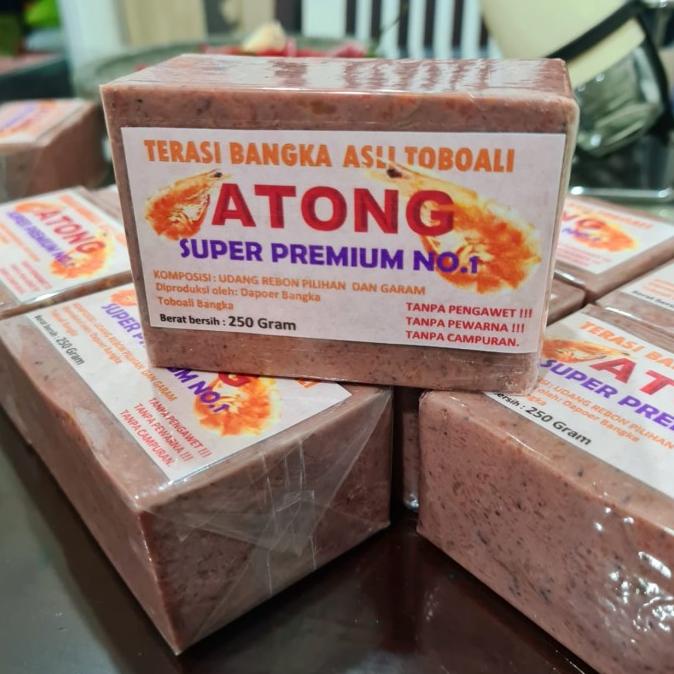 

TERASI BANGKA SUPER PREMIUM ATONG Belacan bangka asli toboali 250 gram