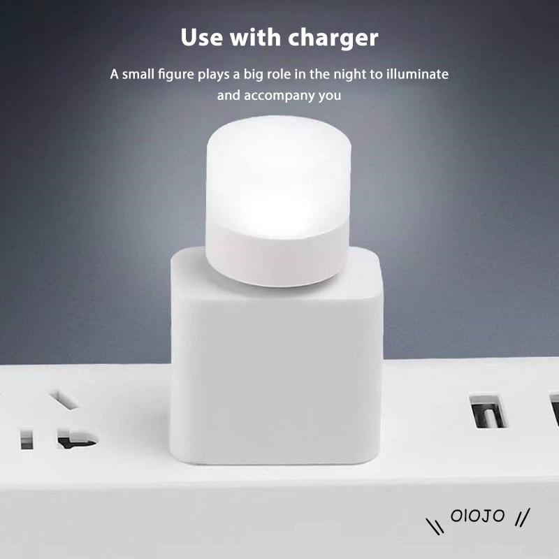 【COD】Lampu Baca LED Bentuk Bulat Dengan Port Charger USB Dan Perlindungan Mata