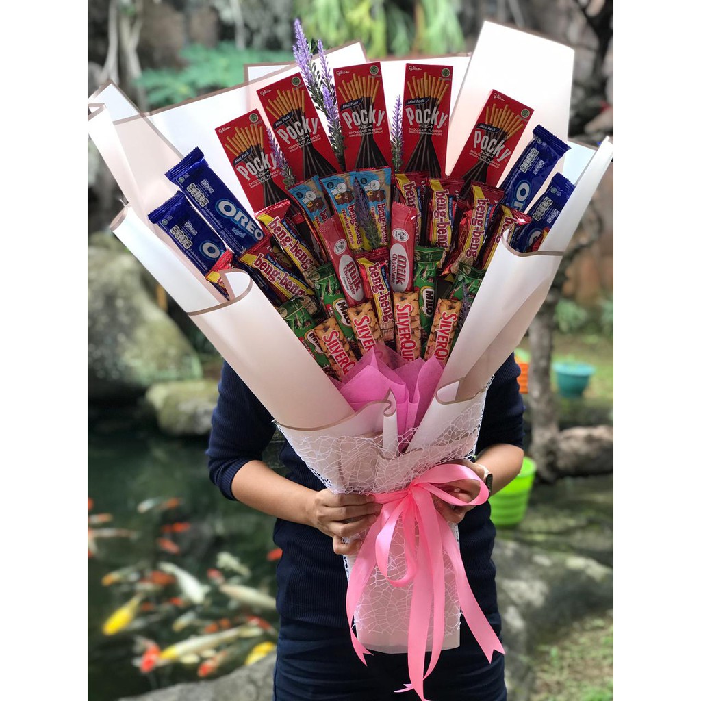 SNACK BOUQUET BESAR / SNACK BUCKET BESAR/ SNACK BUKET BESAR