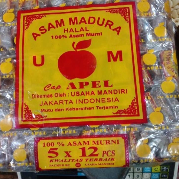 

Khusus hari ini--Asam Madura cap apel 1 pack isi 60 pcs