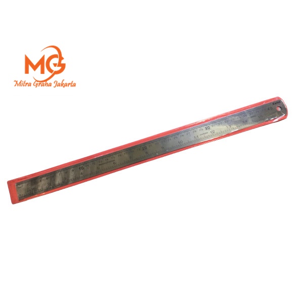 

Stainless Steel Ruler Penggaris Besi Pengukur 40cm 16" Inch 40 cm MGJ