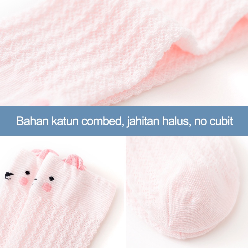 kaos kaki anak bayi lucu panjang / kaus kaki bayi anti slip  (B105-106)