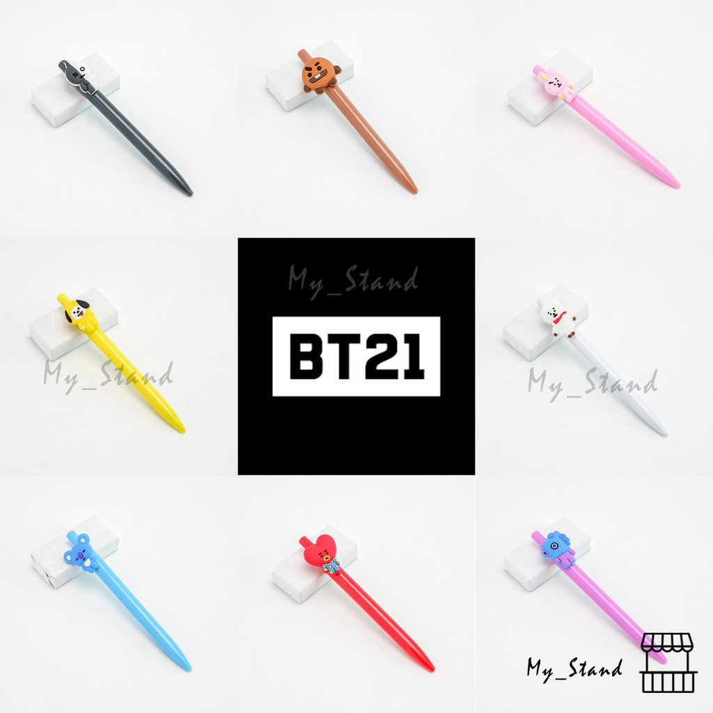 

Pena BT21/BTS Mekanik Cetek Pena Pen Bolpen Gelpen Pulpen Karakter Korea