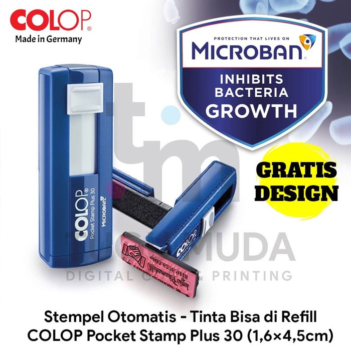 

Stempel Saku Otomatis Portable|Stamp Dokter|NIP - COLOP Pocket Plus 30