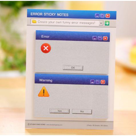 

Diskon! Sticky Notes Memo Stick It Dengan Motif Desktop Error - Ksy065