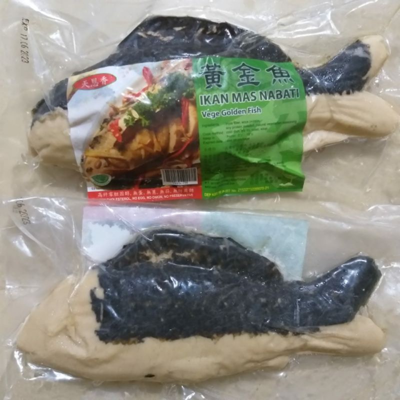 

Tian en xiang Ikan mas nabati/Vege Golden Fish/ Ikan utuh vegetarian 260 Gram