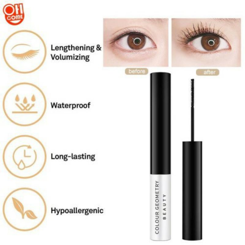 Mascara Waterproof and Long Lasting Black Colour Untuk Memanjangkan Melentikkan Menebalkan Bulu Mata Secara Instan