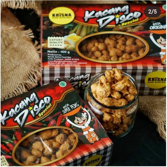 KACANG DISKO KRISNA 200GR 100% ASLI BALI - ENAK, GURIH