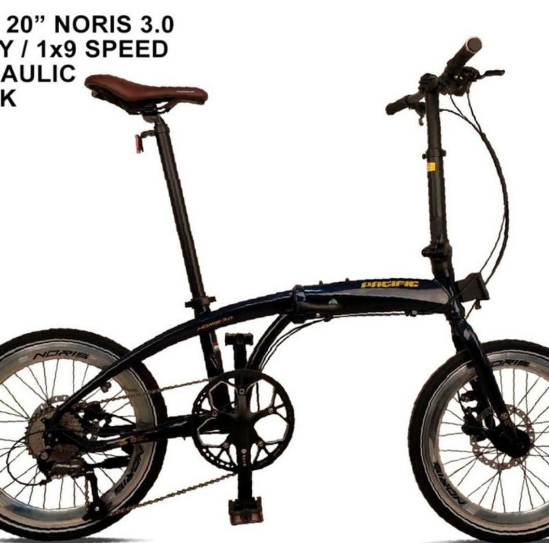 Sepeda lipat 20inch Pacific Noris 3.0 Folding Bike 9 speed alloy