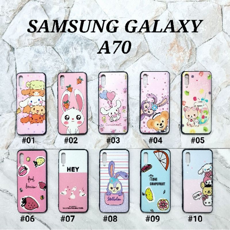 A40 A50/A30S/A50S A70 A10/M10 M20 M30 - PINKY CANDY Soft Hard Case Pastel Cartoon