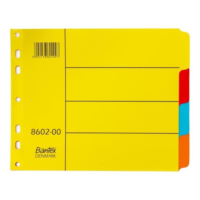 

Bantex Cardboard Divider 180x215mm (4 Divider) # 8602 00