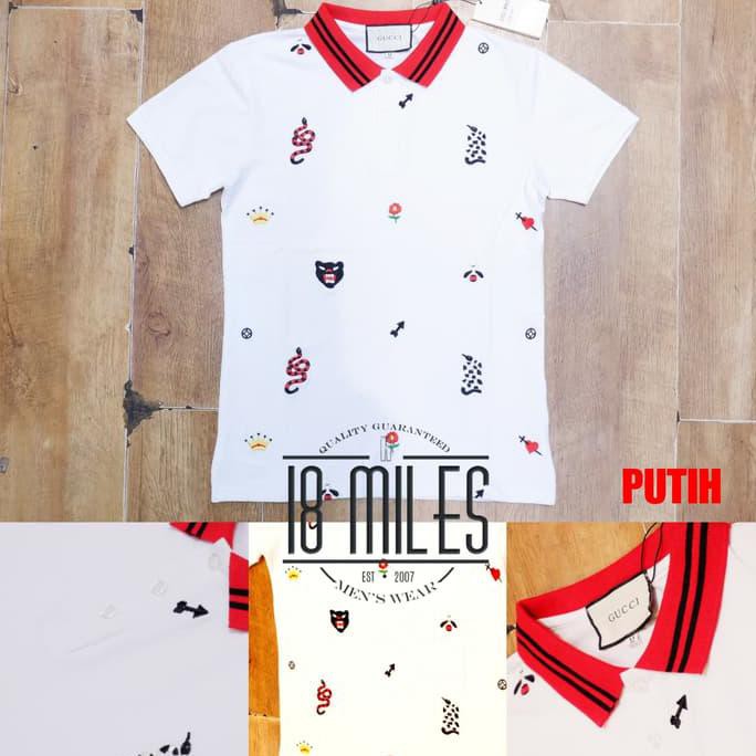 kaos GUCCI snake leopard bee embroideries/BORDIR Mirror quality UNISEX - ,