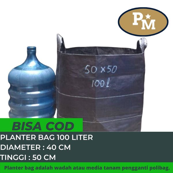 PLANTER BAG 100 LITER HITAM PLANTERBAG