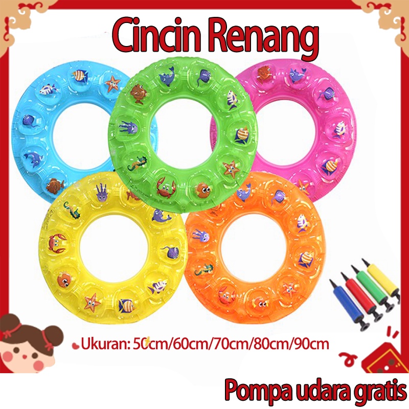 Cincin renang anak-anak, berbagai warna, berbagai ukuran. Keamanan