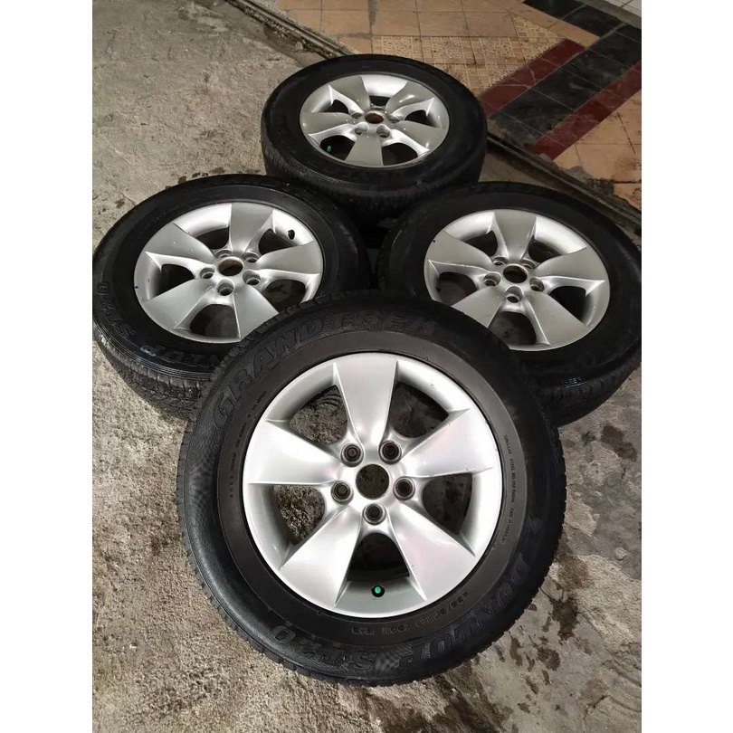 PELEK SEKEN BEKAS MOBIL COPOTAN ORI TOYOTA Oem Rush Ring 16 Lebar 6.5 PCD 5x114.3 ET 50 Ban 235 60 R