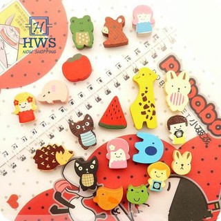 19 Pcs Set Magnet Kulkas Bentuk Hewan Kartun Bahan Kayu 19 Pcs Set Magnet Kulkas Bentuk Hewan Kartun Bahan Kayu