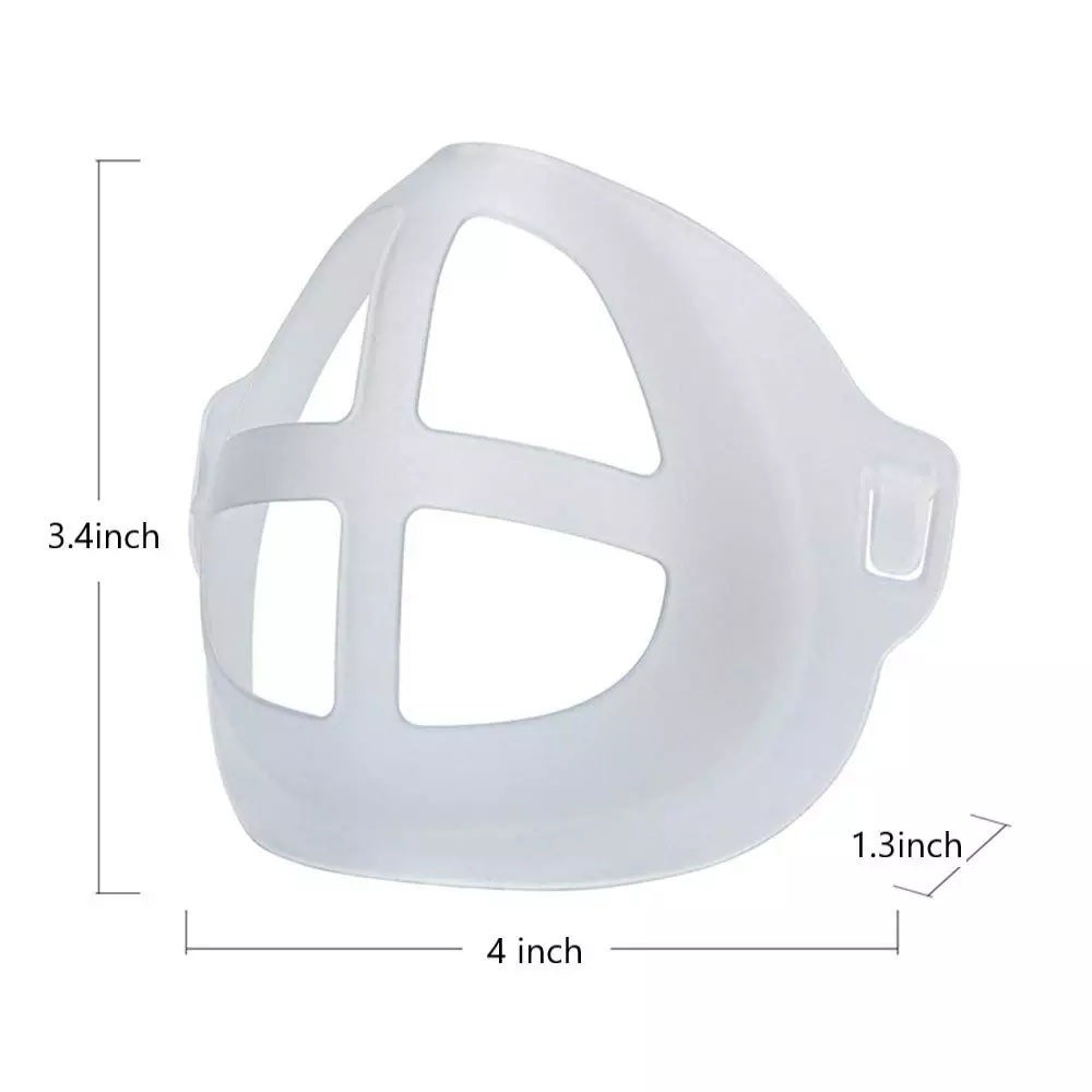 [GRAY.STORE178] Penyangga Masker Silikon Silicon 3D Mask Bracket Sirkulasi Udara Anti Pengap - SPM