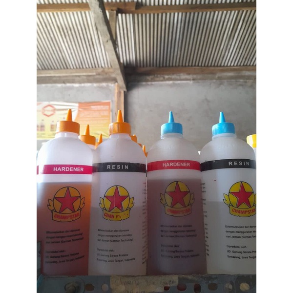 

lem poxy merk chamstar bintang Tutup Biru , 1set murah