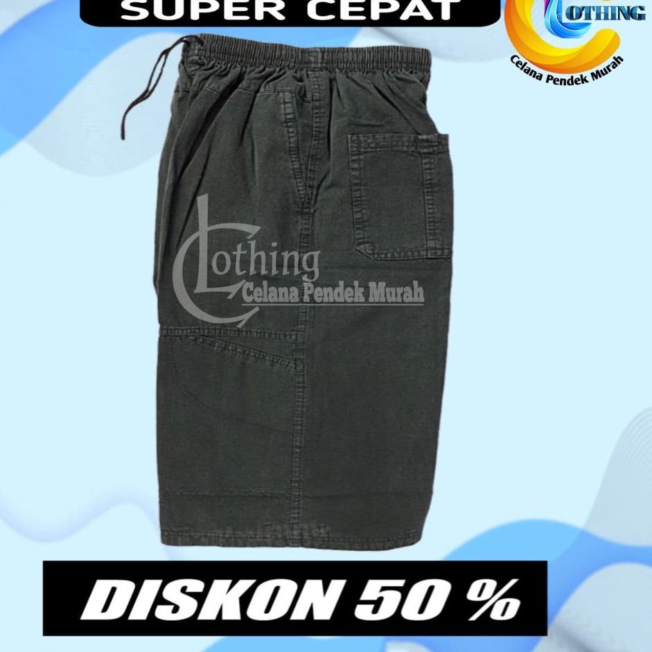 Celana Cargo Pendek Short Pants Pria Dewasa Santai Kargo Cowok Casual Harian Laki Laki Bawah Lutut K