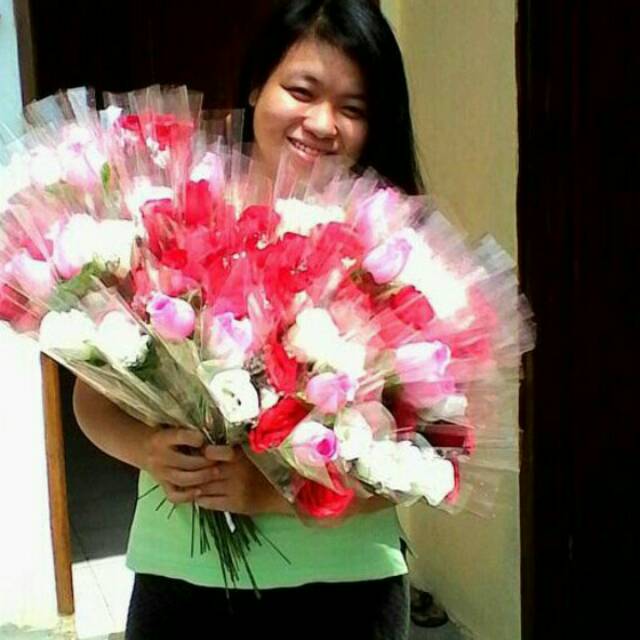 Mawar tangkai, bunga tangkai , buket bunga