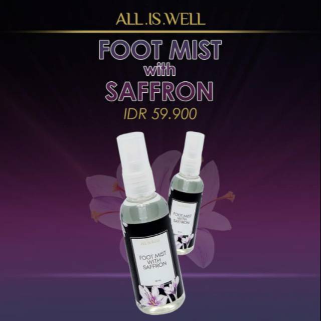 FOOT MIST WITH SAFFRON BY DR TATA (Klinik Dermapro Jakarta)
