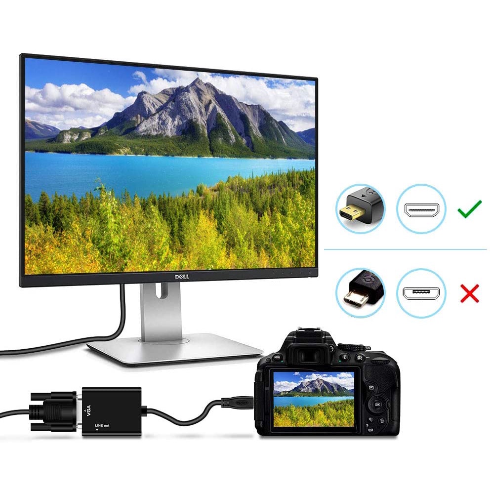 MICRO HDTV TO VGA+AUDIO Converter# MICRO HDMI TO VGA+AUDIO (P)