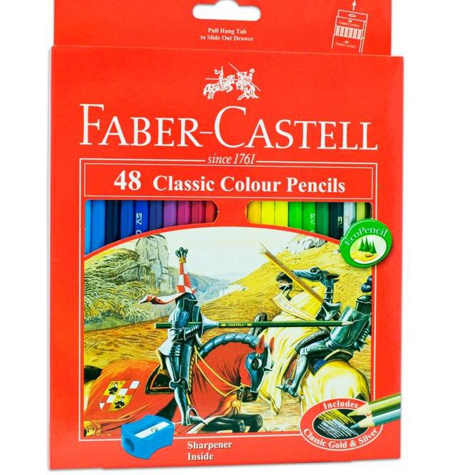 

[ART. 017667] Pensil Warna Faber Castell 48 Classic / Free Rautan