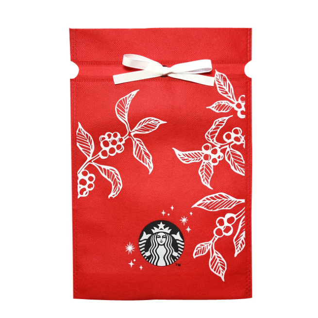 Starbucks Tumbler Gift Bag tas ultah /tas souvenir / tas serut/ tas snac