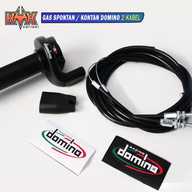 GAS SPONTAN GAS SPONTAN KABEL 2 DOMINO UNIVERSAL KLX/CRF 150/RXK/RXKING/NINJA/SATRIA/FU/VIXION/CBR