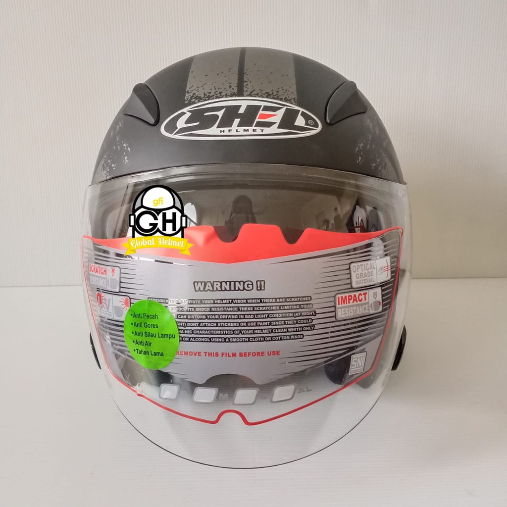 Helm Shell Rover Motif Saber Black Doff Silver Original