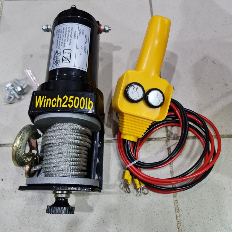 ELECTRIC WINCH ATV HOIST 1100 KG WINCH 2500 LBS