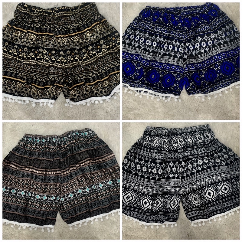 Celana pendek pom-pom / CELANA PENDEK BALI/ CELANA PENDEK / CELANA BALI