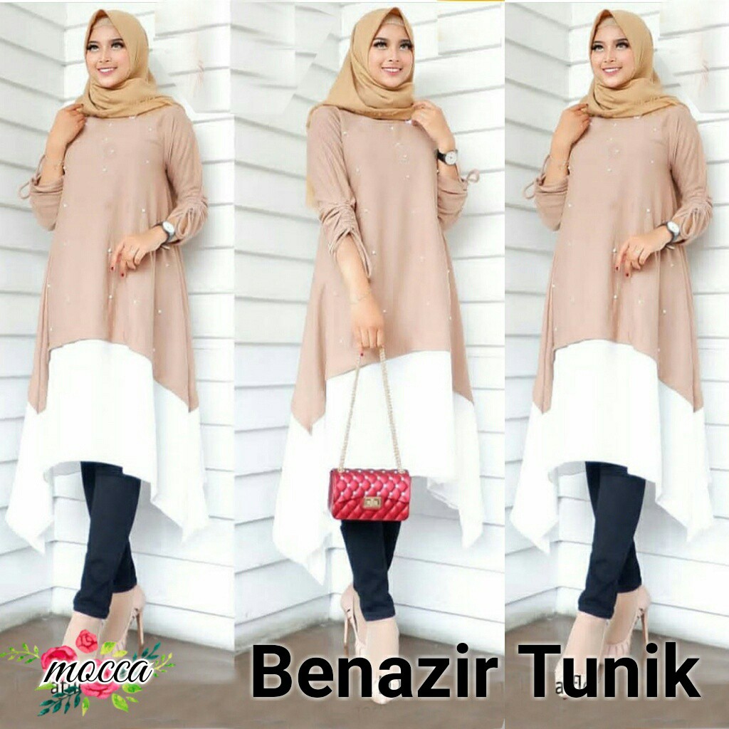 FWG - BENAZIR TUNIK / TUNIK WANITA TERBARU / TUNIK HIJAB WANITA MUSLIM TERBARU / HIJAB MAXY TUNIK