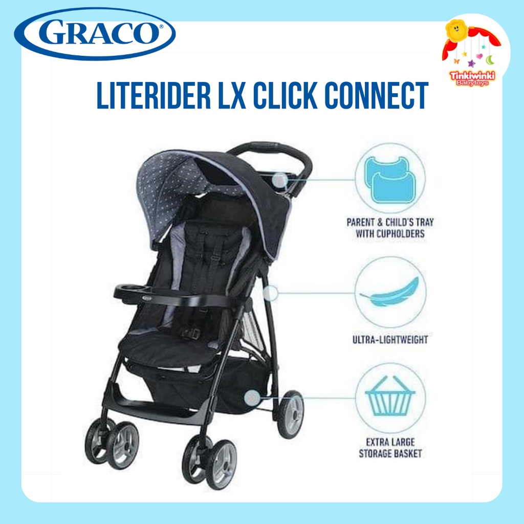 SALE GRACO LITERIDER LX click connect Stroller