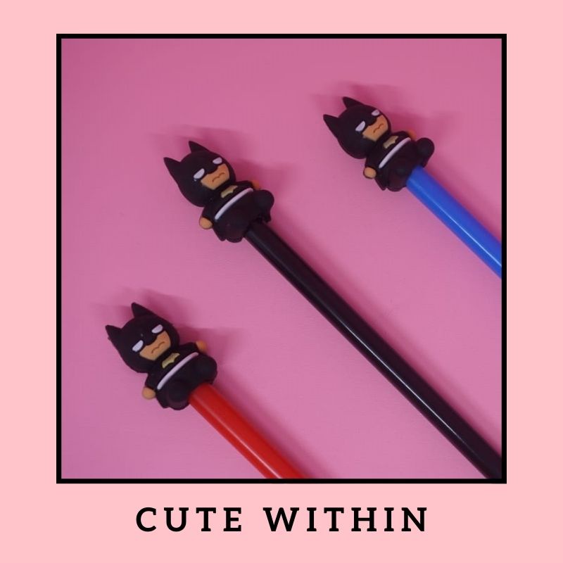 

PULPEN GEL BATMAN LUCU UNIK HADIAH PEN PENA BOLPOIN CUTE WARNA WARNI TEBAL BAGUS AWET MURAH TAHAN LAMA