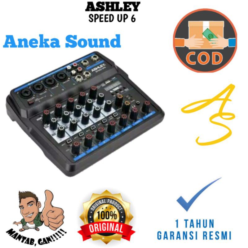Mixer Ashley Speed Up 6 Original Garansi Resmi 6 Channel