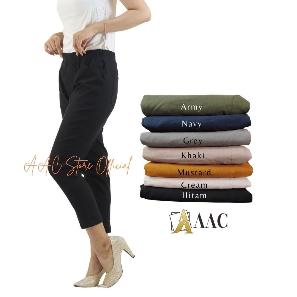 Elizabeth Pants 7/9 Celana Chino Wanita Bahan Melar Elastis