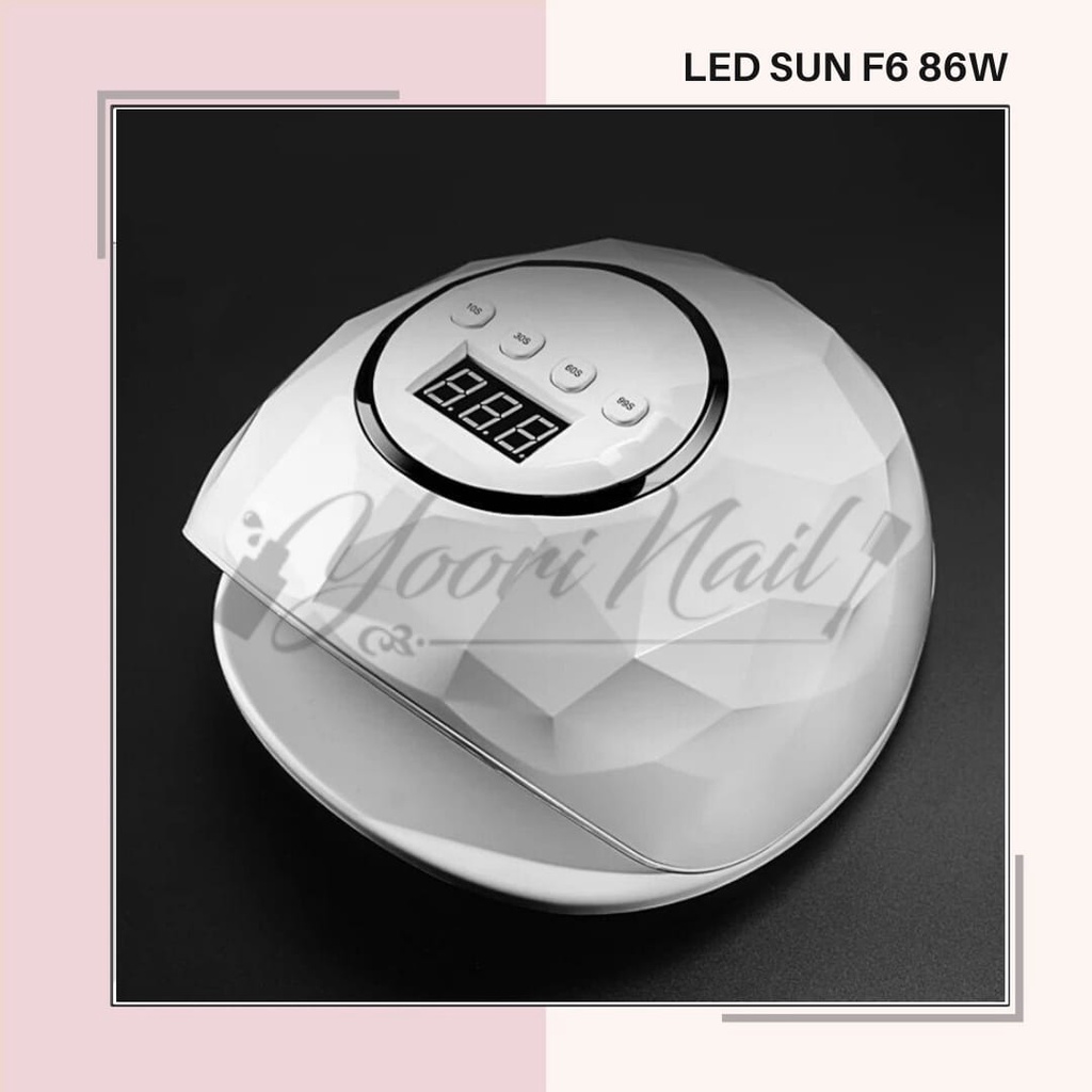 SUN LED F6 86W uv lamp nail dryer pengering kutek gel polish