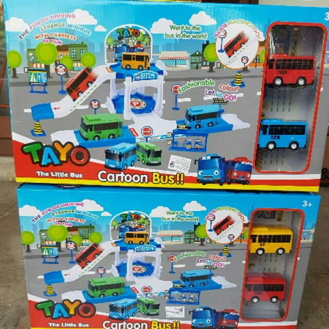 Tayo Parking Lot atau Track Set Parking Tayo atau Kado Mainan Anak Cowok Tayo