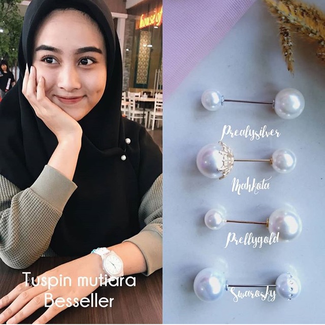 TUSPIN MUTIARA BESTSELLER/TUSPIN MUTIARA HIJAB PENITI/PENITI HIJAB MUTIARA