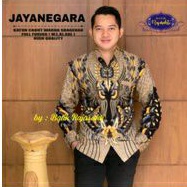 BAJU PRIA KUNING baju batik pria lengan panjang modern S M L XL XXL BAJU PREMIUM BSO OFFICIAL