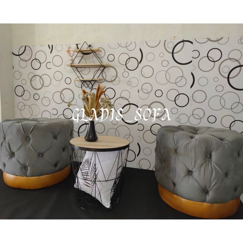 SOFA STOOL KANCING BULAT
