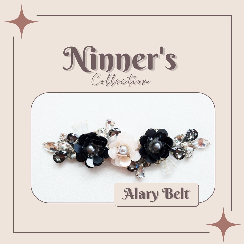 Alary Belt [ Payet Pinggang | Payet Rangkai | Belt Payet | Payet Kebaya | 3D Flower Payet ]