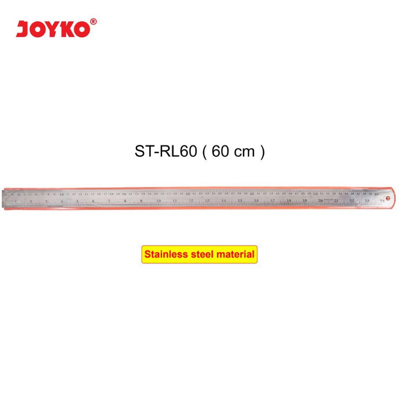 Penggaris besi 60cm joyko garisan mistar