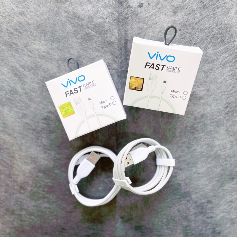 【1112】[GROSIR/COD]VIVO KABEL DATA 2A FAST CHARGING MICRO USB TIPEC ORIGINAL SUPPORT FAST CHARGING