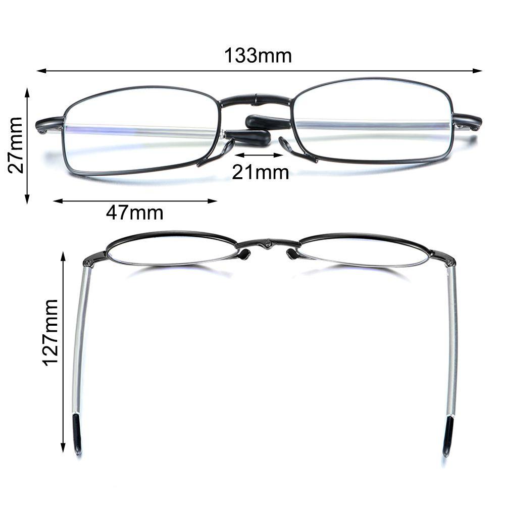 Lily Kacamata Baca Lipat Pria &amp; Wanita Compact Readers Glasses Kacamata Komputer