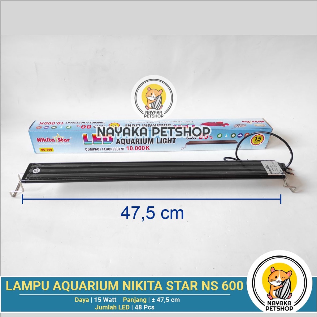 Nikita Star NS 600 60 cm Lampu Led Aquarium Aquascape