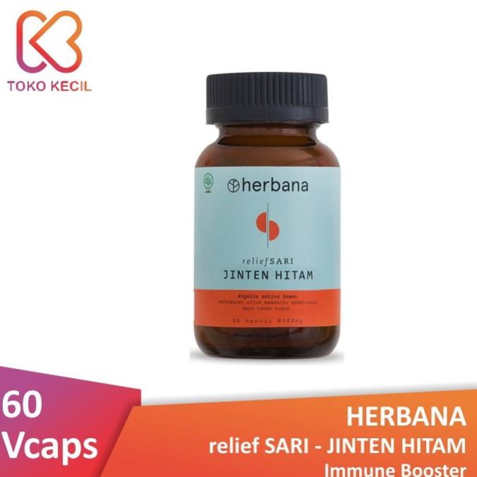 

BAYAR DITEMPAT Herbana Relief Sari Jinten Hitam - Immune Booster (60 Vcaps) /OBAT HERBAL ASAM URAT/OBAT HERBAL PELANGSING/OBAT HERBAL KOLESTEROL/OBAT HERBAL DIABETES