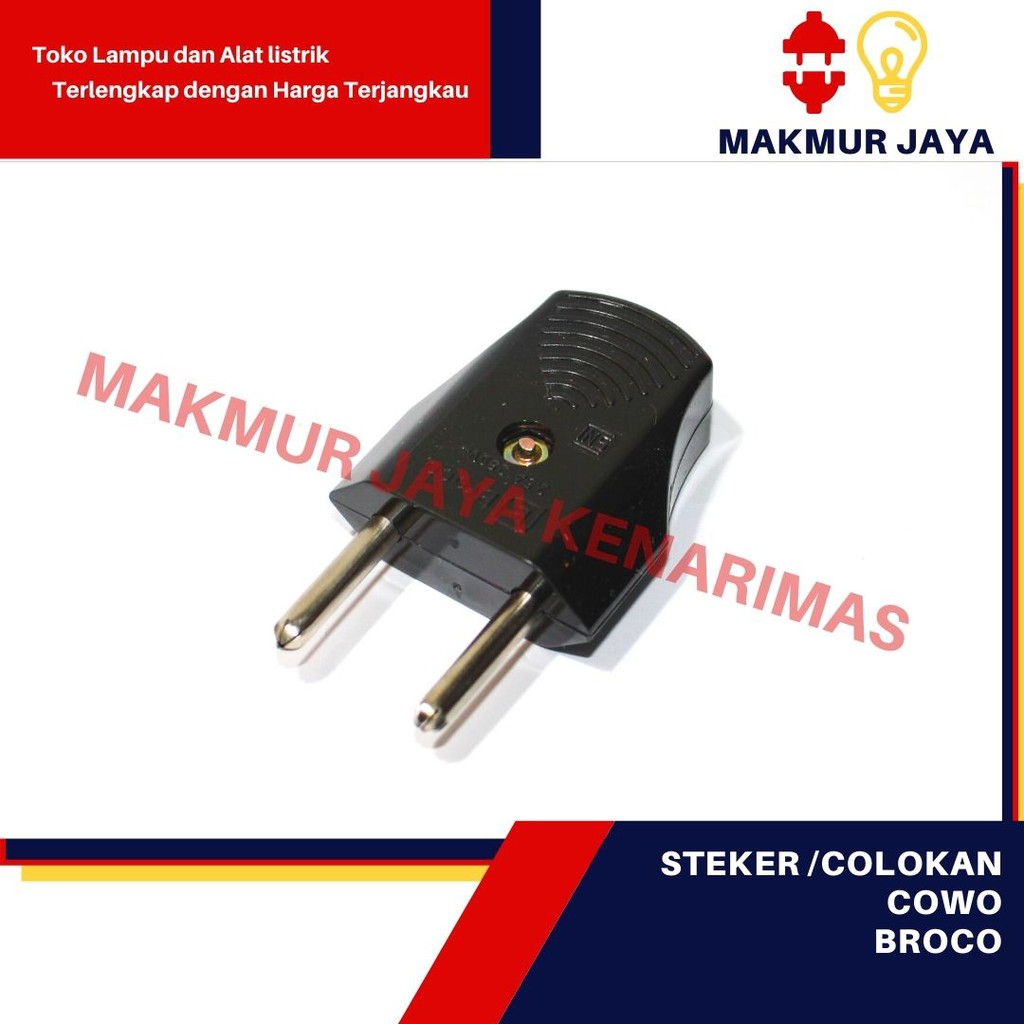 Steker Broco/Colokan Gepeng/Broco Steker Gepeng 344L/colokan listrik murah