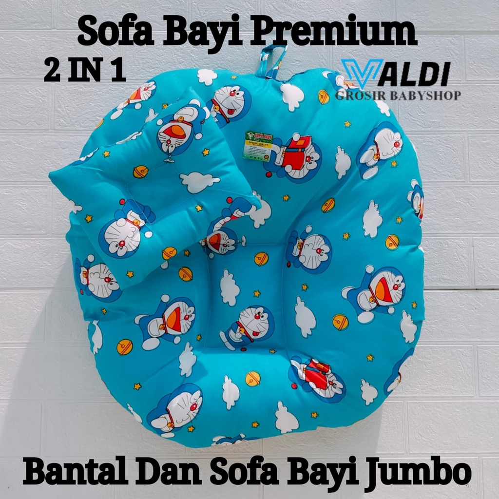 Sofa bayi 2 in 1 Free Bantal Terbaru